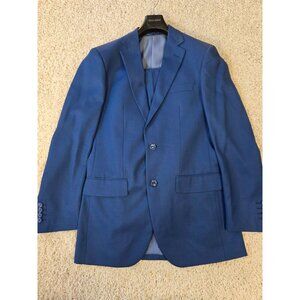 Alberto Cardinali Mens Blue Suit Blazer size 36R and Pants size 30